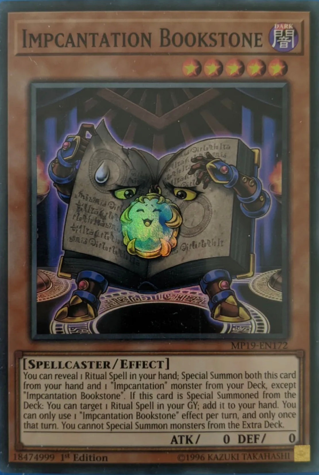 Yu-Gi-Oh! TCG - Impcantation Bookstone MP19-EN172  Cardcollectors