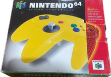 Load image into Gallery viewer, Nintendo 64 Yellow Controller Boxed PAL
