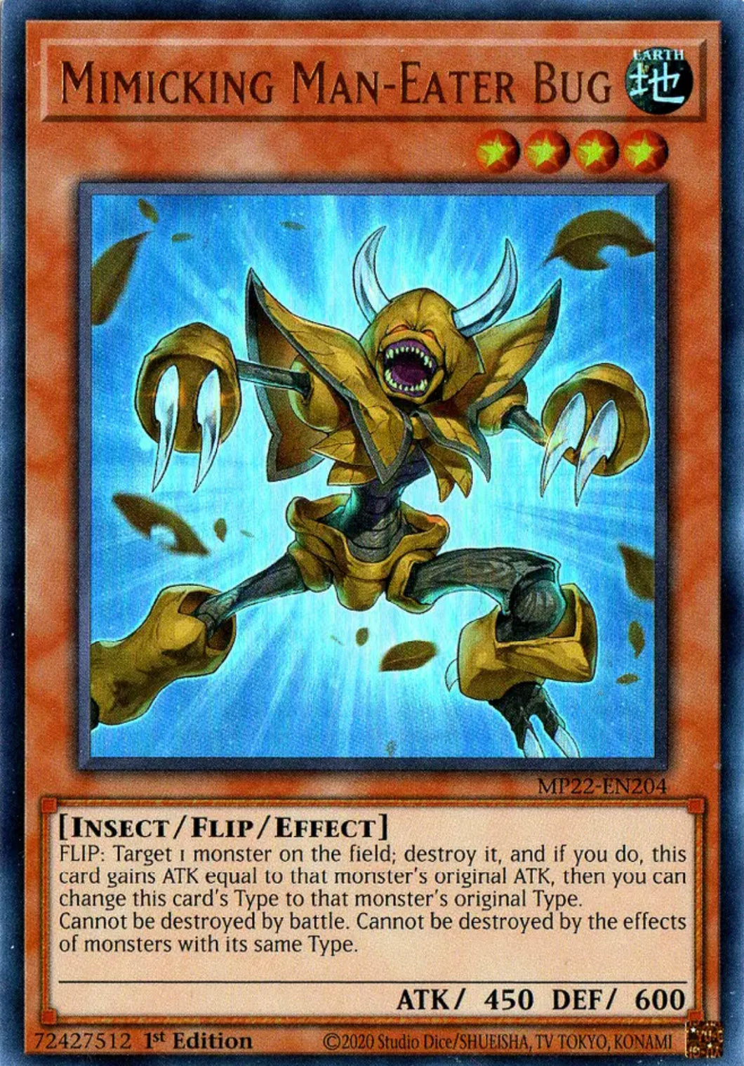 Yu-Gi-Oh! TCG - Mimicking Man-Eater Bug MP22-EN204