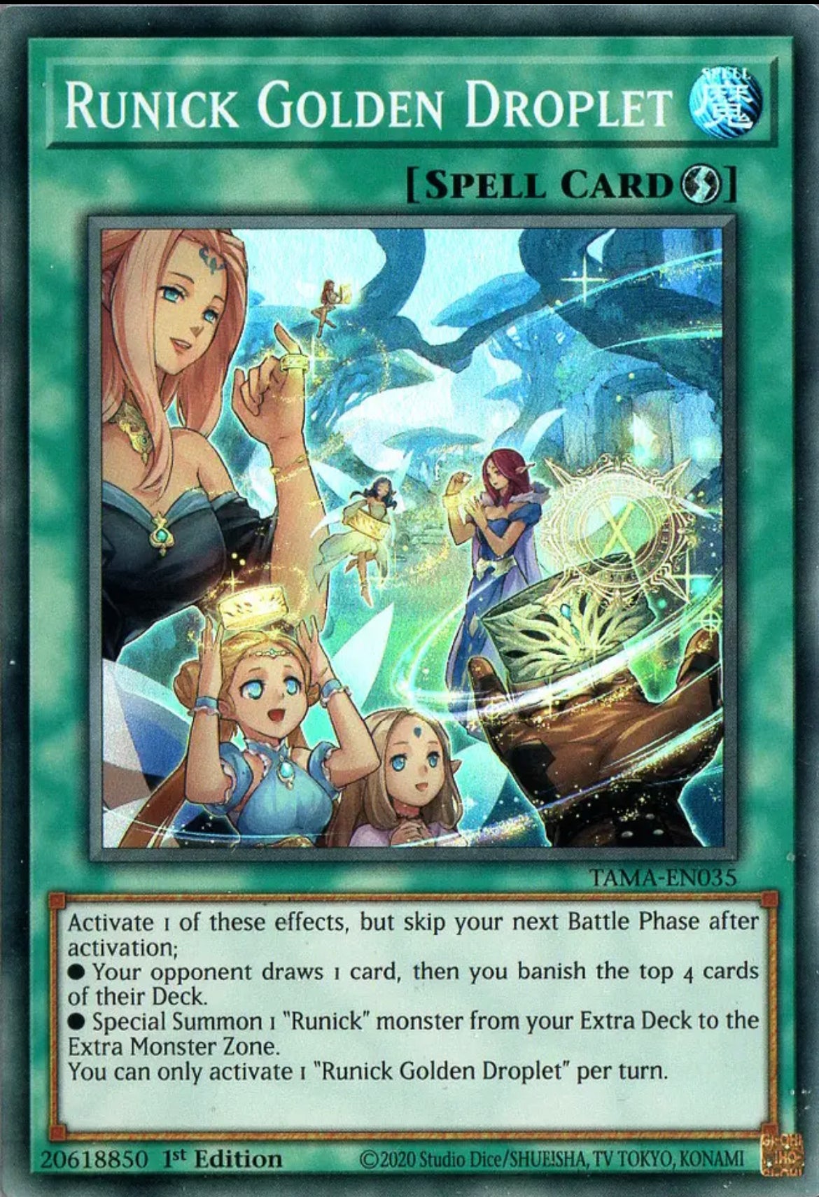 Yu-Gi-Oh! TCG - Runick Golden Droplet – Cardcollectors