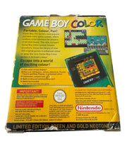 Load image into Gallery viewer, Nintendo Game Boy Color Limited Edition Green and Gold Neotones
