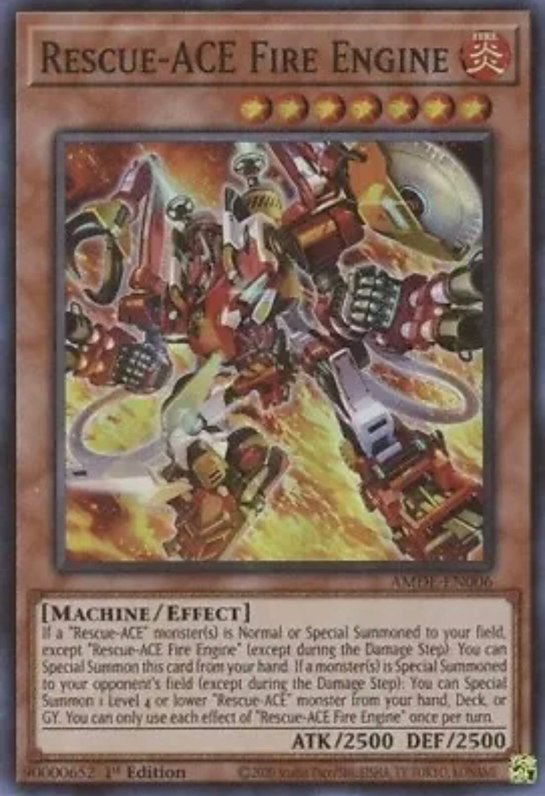 Yu-Gi-Oh! TCG - Rescue-ACE Fire Engine AMDE-EN006