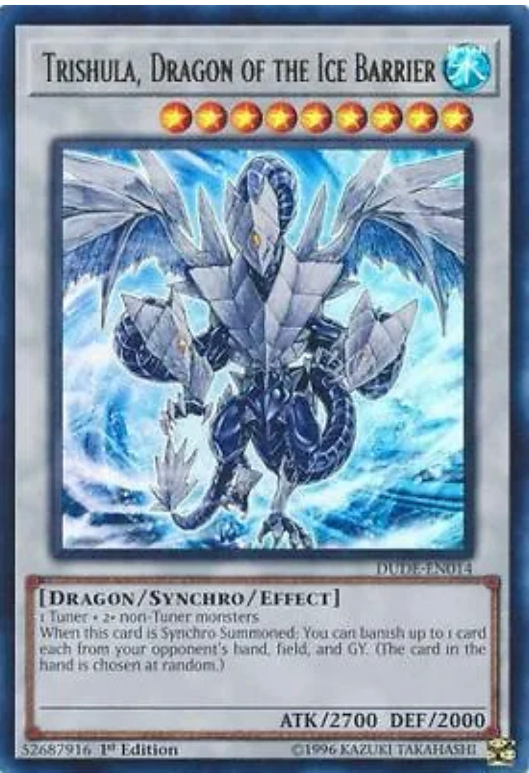 Yu-Gi-Oh! TCG - Trishula, Dragon of the Ice Barrier DUDE-EN014