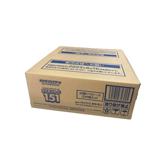 Pokemon TCG (Japanese) - Pokemon 151 Sealed Booster Box Case