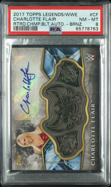 WWE - PSA 8 Charlotte Auto Belt Bronze #CF