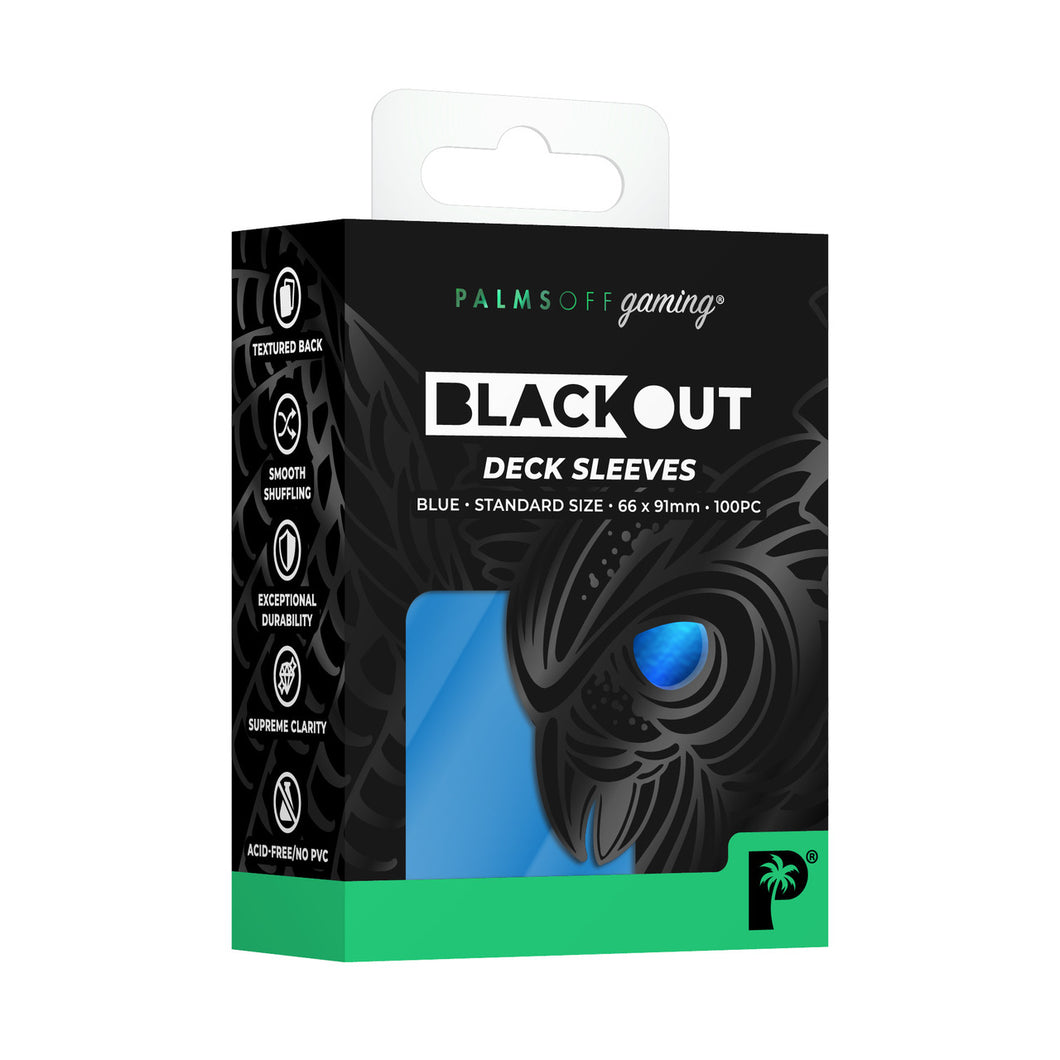 Palms Off Gaming Blackout Deck Sleeves 100pc (Choose your colour)