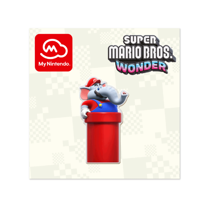 Super Mario Bros. Wonder Pin (Elephant Mario) My Nintendo Exclusive