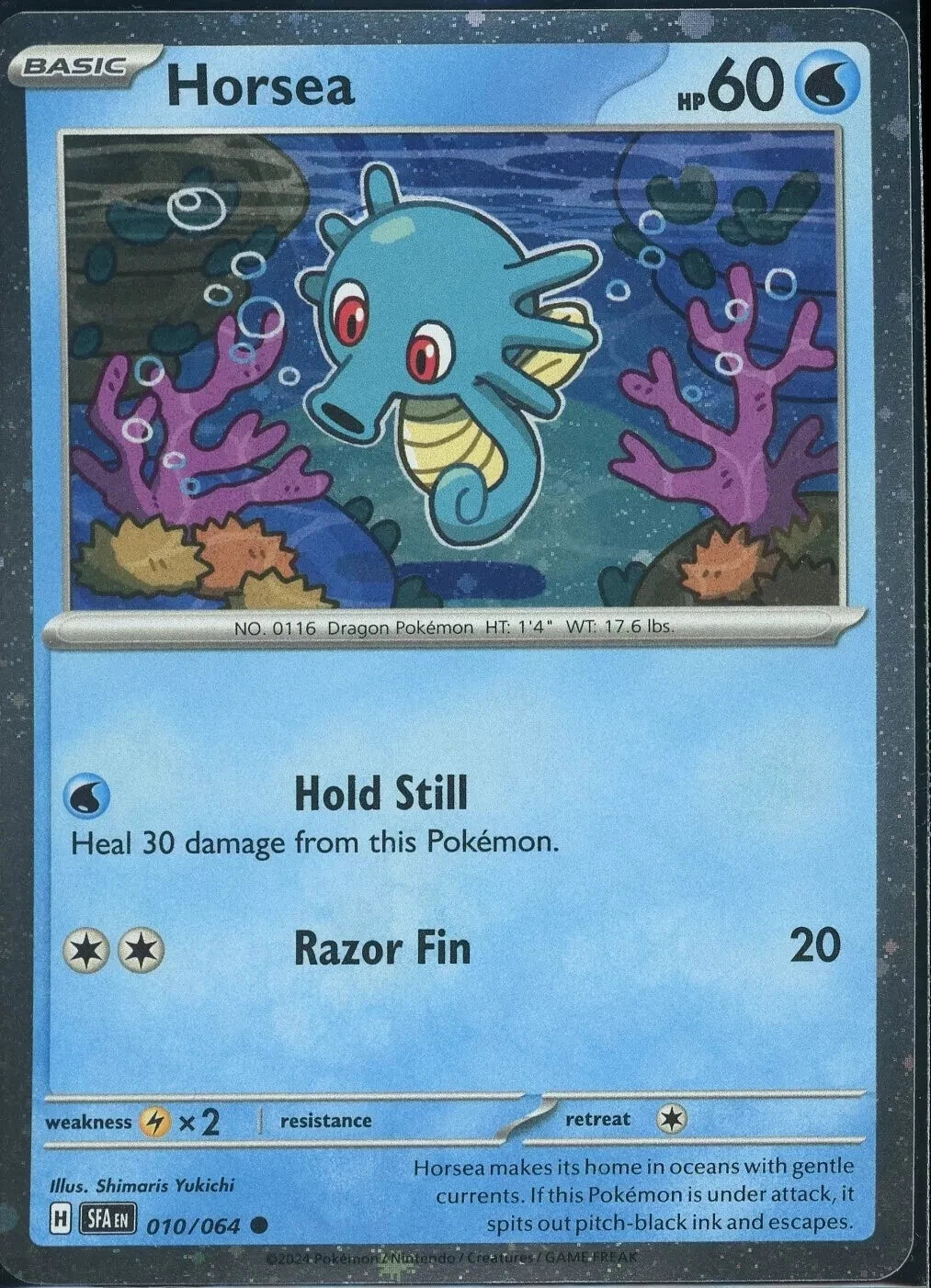 Pokemon TCG - Horsea Cosmos Holo #010