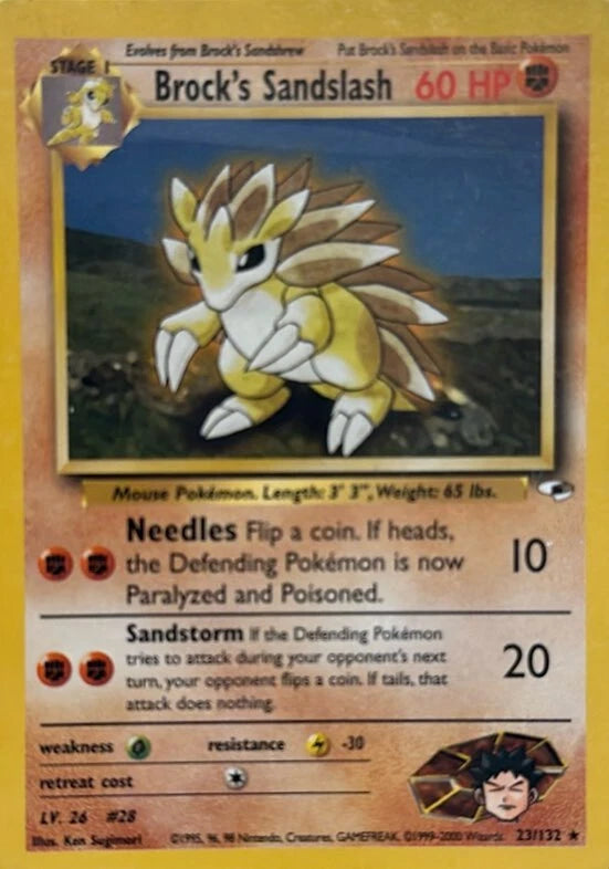 Pokemon TCG -  Brock's Sandslash #23