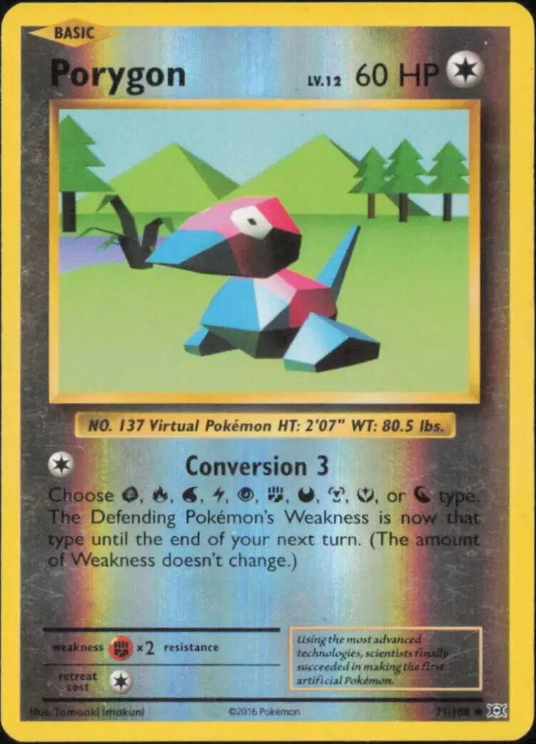 Pokemon TCG - Porygon Reverse Holo #71