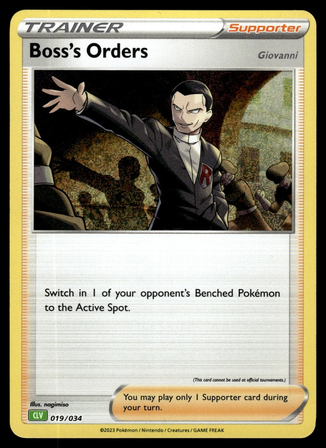 Pokemon TCG - Boss's Orders #019