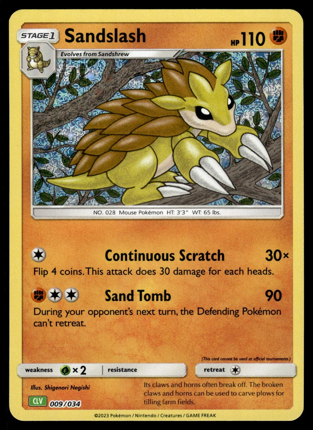 Pokemon TCG - Sandslash #009