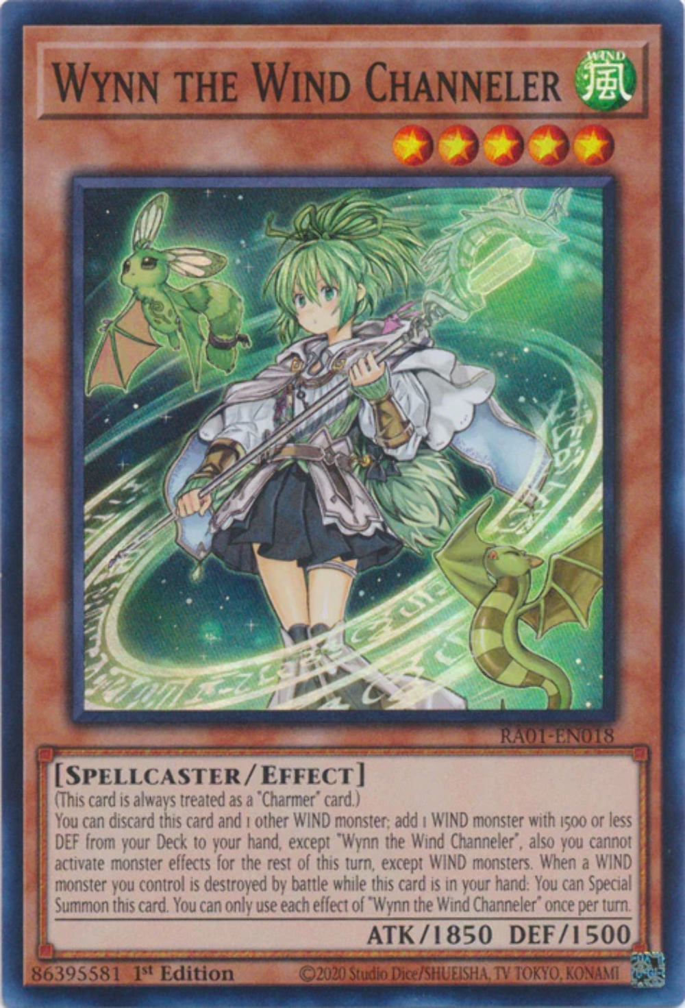 Yu-Gi-Oh! TCG - Wynn the Wind Channeler RA01-EN018