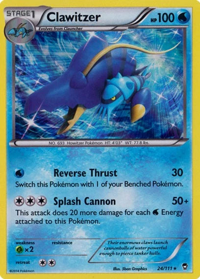 Pokemon TCG - Clawitzer #24