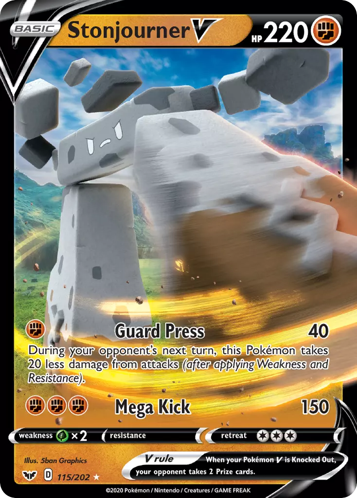 Pokemon TCG - Stonjourner V #115
