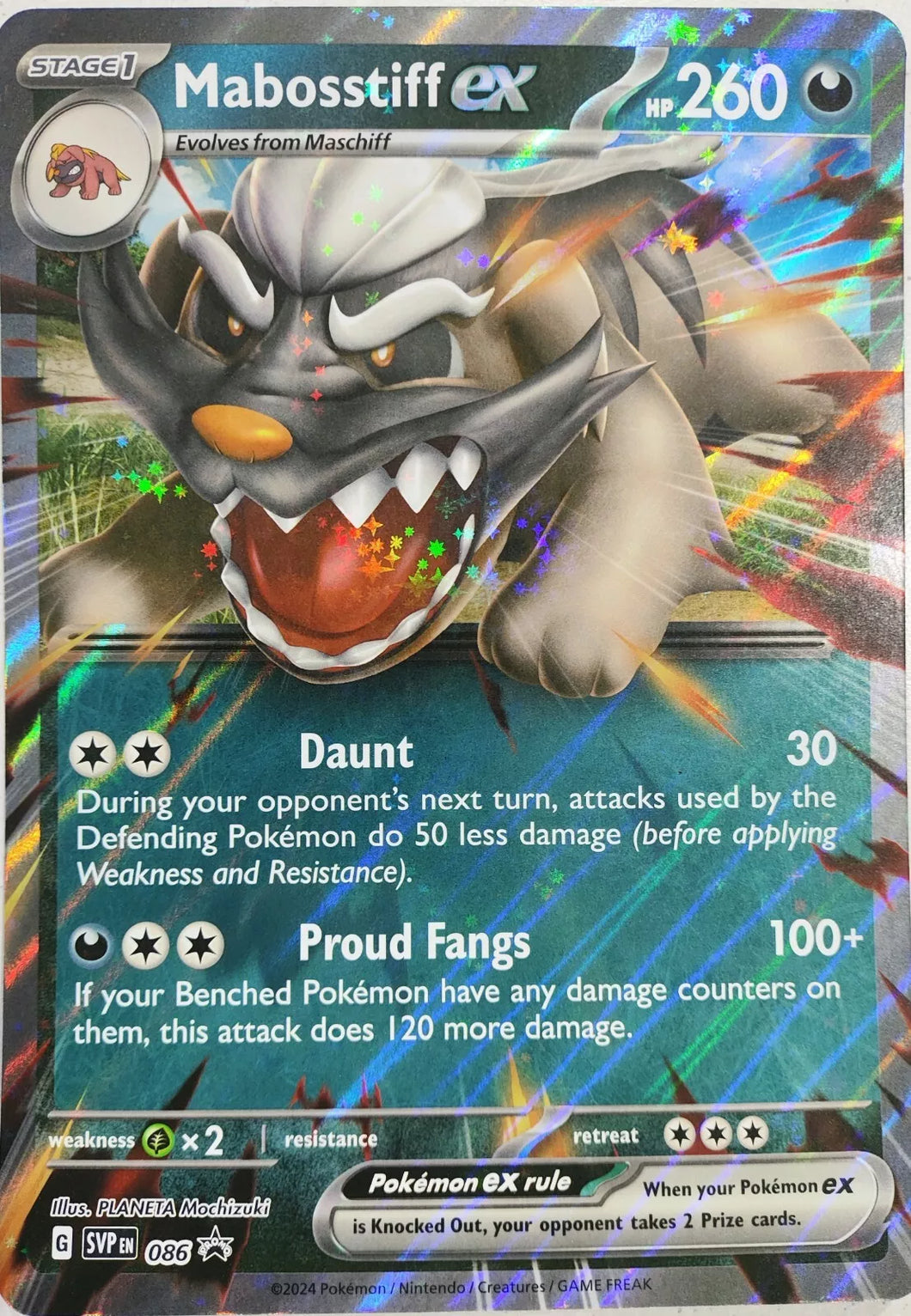 Pokemon TCG - Mabosstiff ex #086