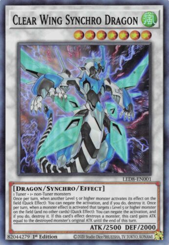 Yu-Gi-Oh! TCG - Clear Wing Synchro Dragon LED8-EN001