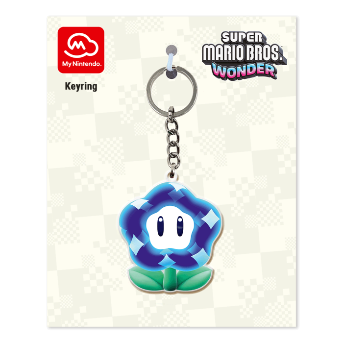 Super Mario Bros. Wonder Keyring (Wonder Flower) My Nintendo Exclusive