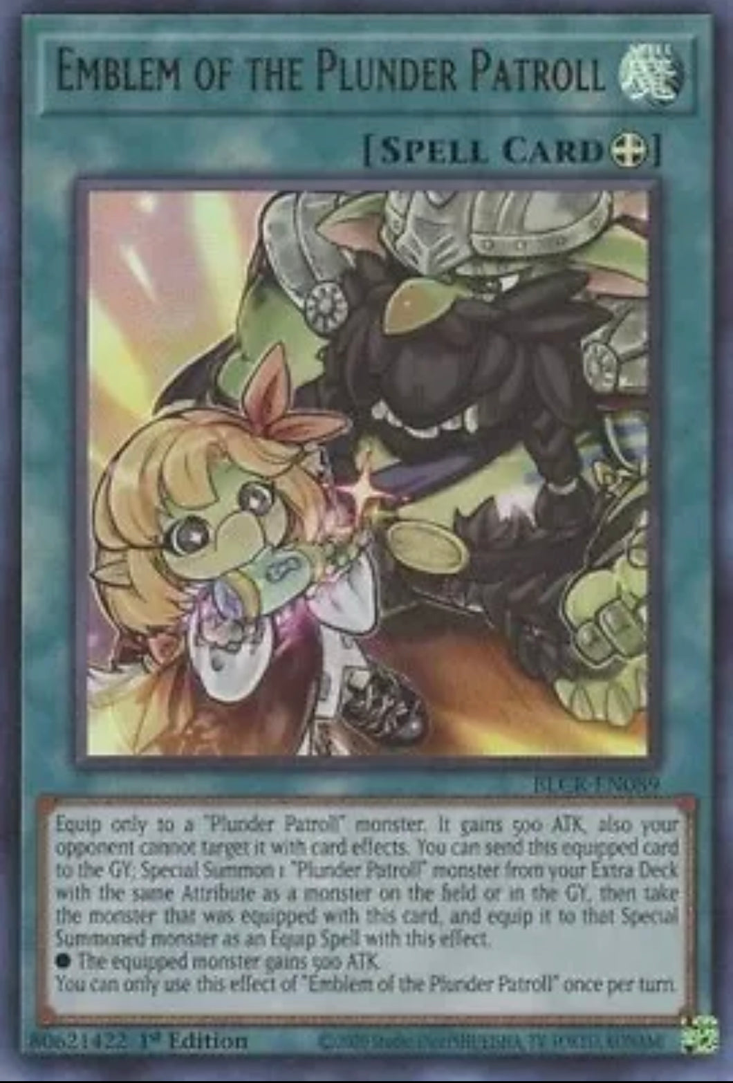 Yu-Gi-Oh! TCG - Emblem of the Plunder Patroll BLCR-EN089
