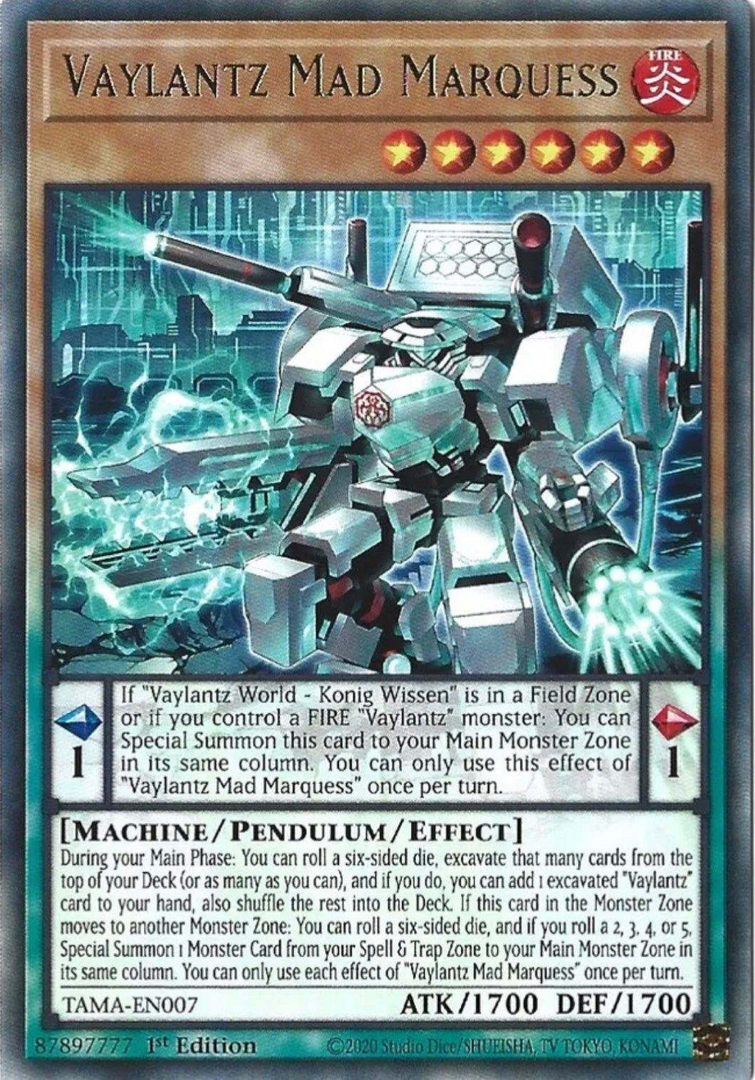 Yu-Gi-Oh! TCG - Vaylantz Mad Marquess TAMA-EN007