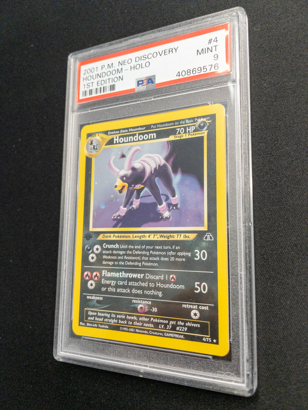 Pokemon TCG - Neo Discovery 1st Edition Houndoom PSA 9