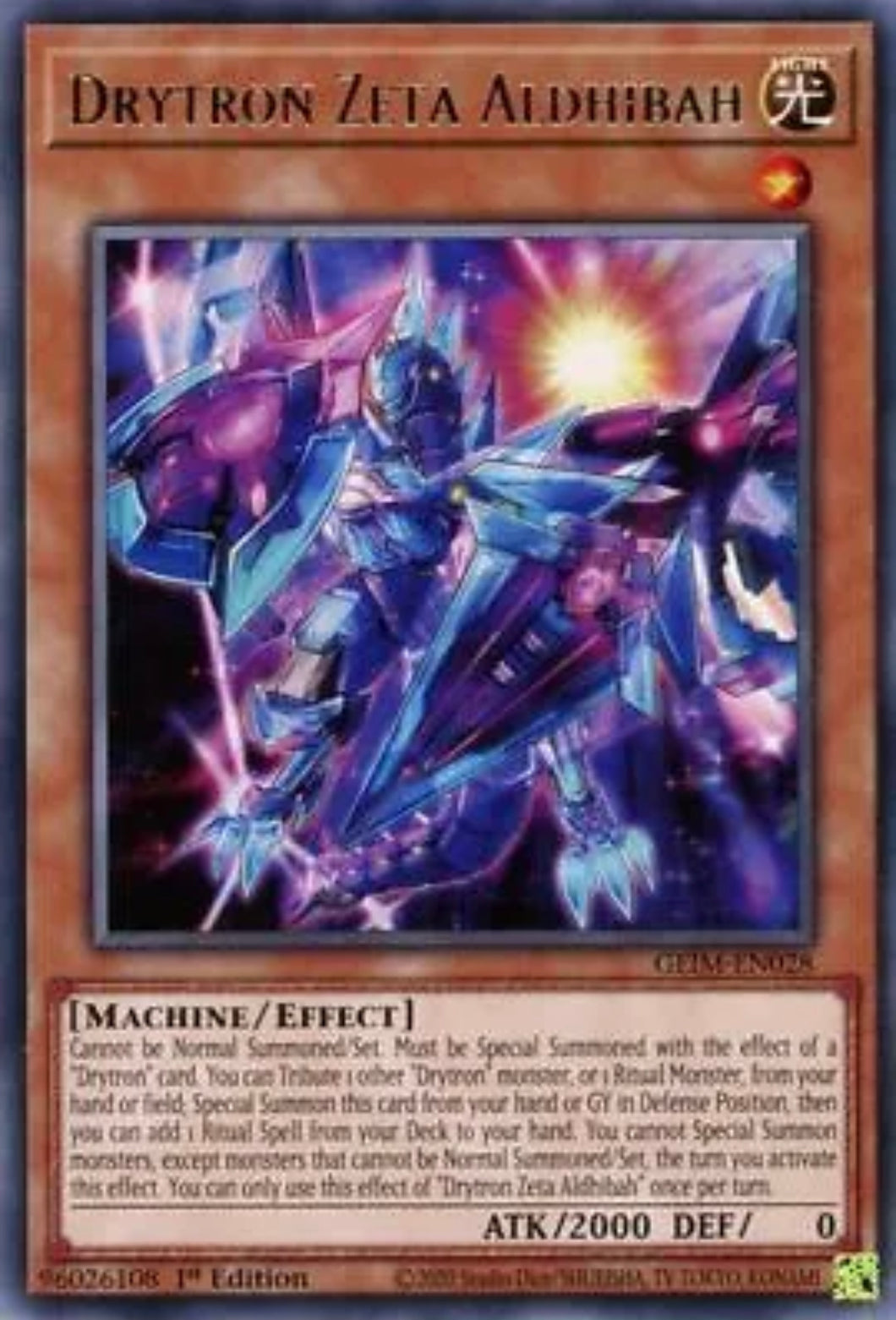 Yu-Gi-Oh! TCG - Drytron Zeta Aldhibah GEIM-EN028