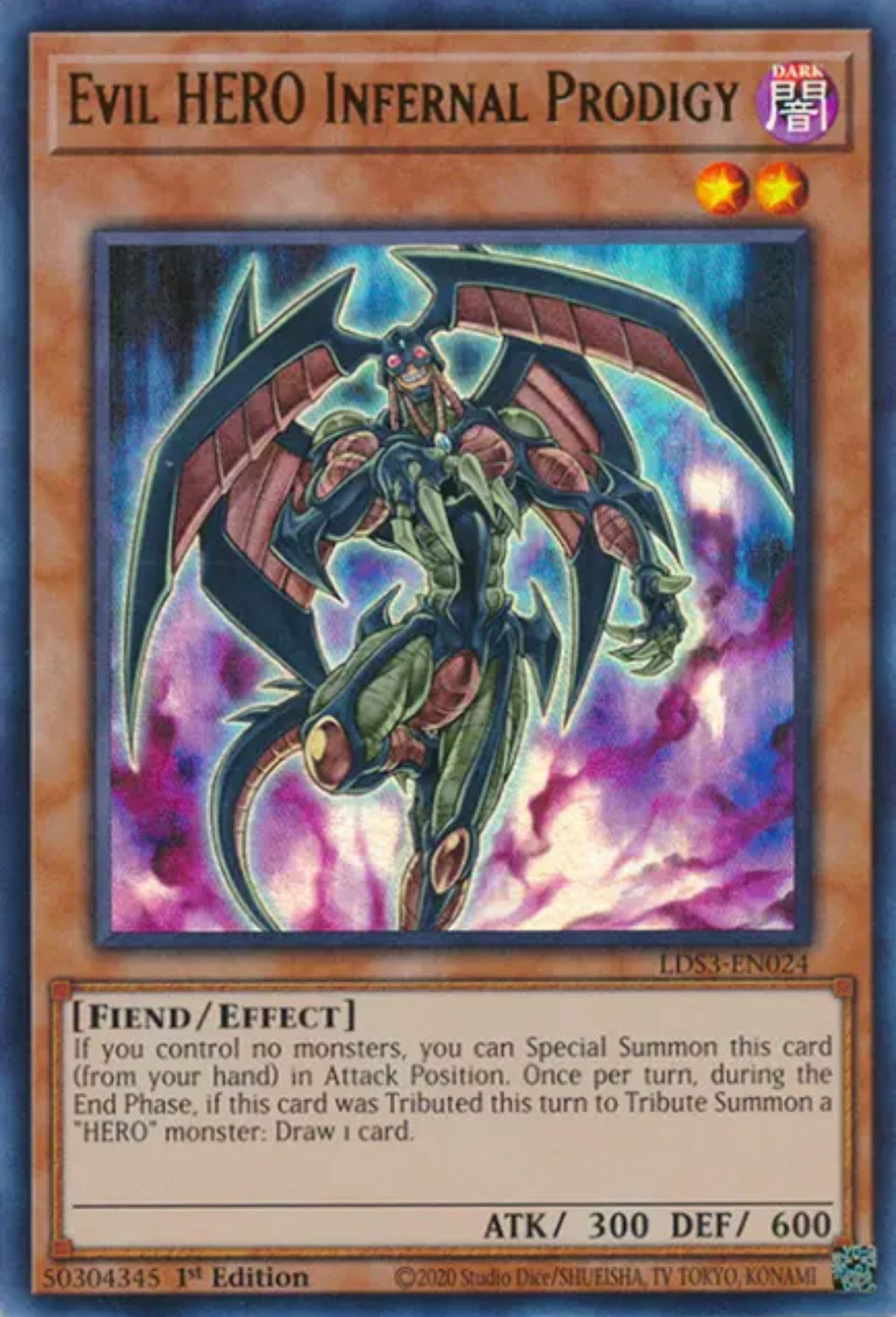 Yu-Gi-Oh! TCG - Evil HERO Infernal Prodigy LDS3-EN024