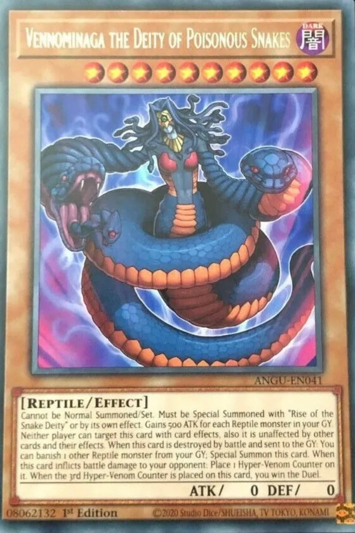 Yu-Gi-Oh! TCG - Venominaga the Deity of Poisonous Snakes ANGU-EN041