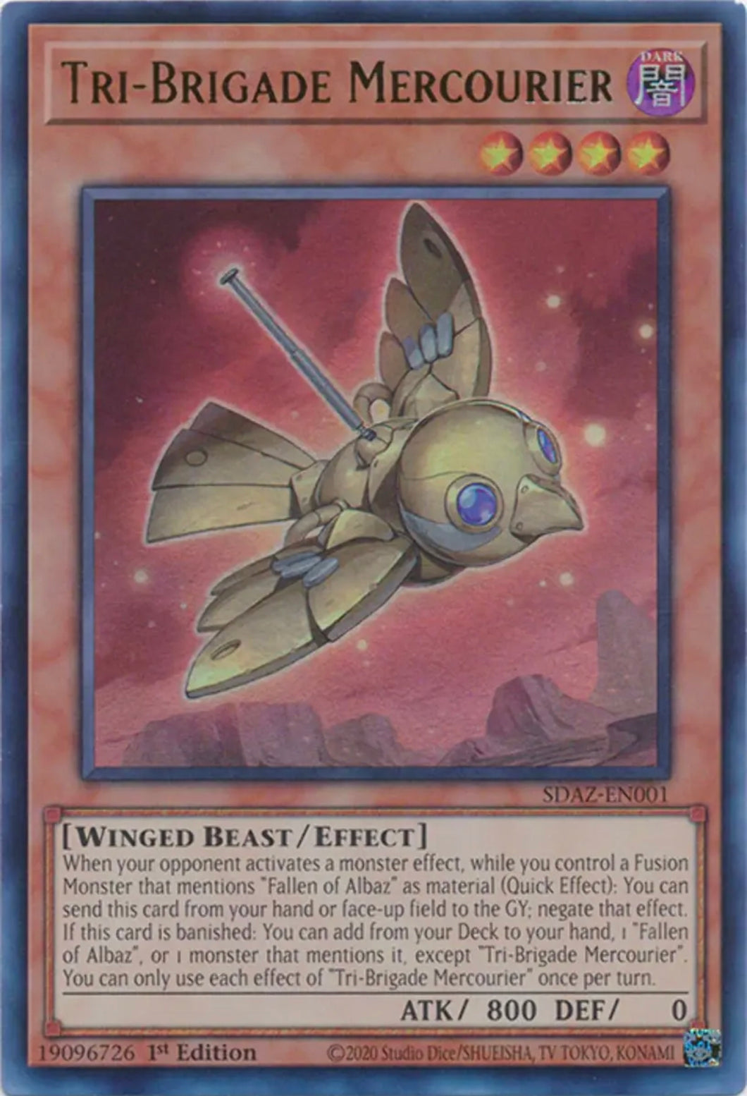 Yu-Gi-Oh! TCG - Tri-Brigade Mercourier SDAZ-EN001