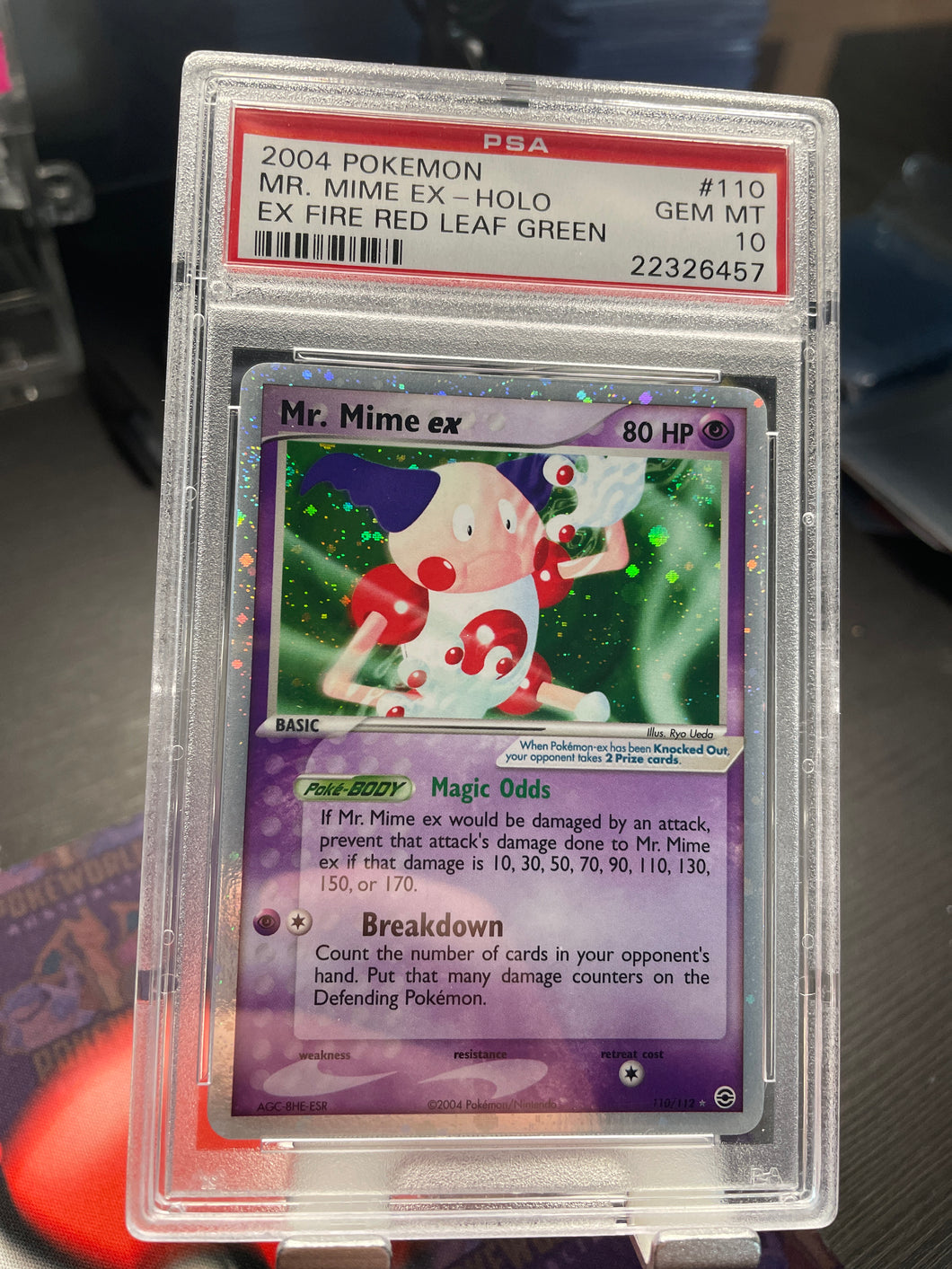 PSA 10 GEM MINT Pokemon Mr. Mime Ex Fire Red Leaf Green #110 English