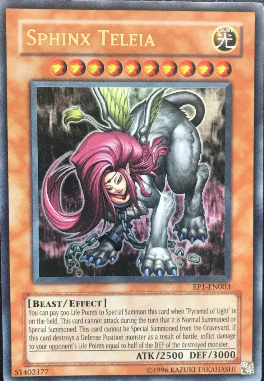 Spinx Teleia Yu-Gi-Oh! TCG - Sphinx Teleia EP1-EN003 – Cardcollectors