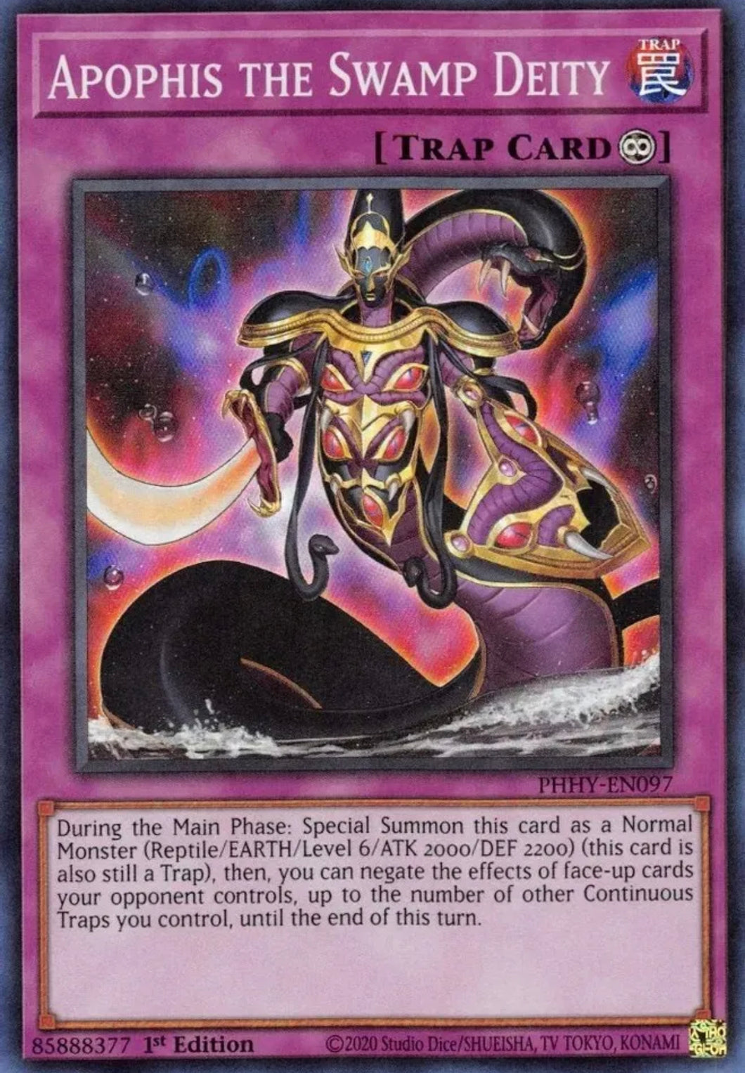 Yu-Gi-Oh! TCG - Apophis The Swamp Deity PHHY-EN097